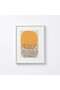 Trace Paper Art Framed Wall Art 30x40cm - Yellow - 3
