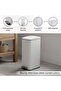 Vale Soft Close Metal Pedal Bin With Fingerprint Resistant 20l 20.8x37.5x61cm- White - 6
