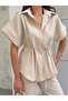 Premium Drawstring Waist Casual Shirt and Pants Two-Piece Set - 3