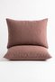 100% Cotton Muslin Pillowcase 50X70 cm Set of 2 |   Breathable Soft Natural Textured Pillowcase - 2