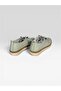 Green Genuine Leather Orthopedic Sole Women's Shoes - 4