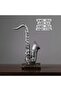 Ramadan decorations gift Retro Saxophone Statue Ornament, Handmade Resin Craft for Home Office Desk Decor, housewarming gift Unique Musical Gift - 2