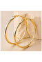 Women's Aurelıa Gold Color Hoop Earrings Elegant Stylish and Complementing Design - 3