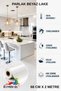 Glossy White Adhesive Kitchen Cabinet and Furniture Covering Foil 68 cm X 2 Meters
