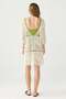 Deep Neckline Knitwear Beach Dress Beige - 3