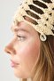 Seashell Detailed Summer Knitted Beanie Y8235 Cream - 4