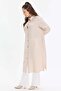 Long Women's Shirt with Metal Buckle - 4