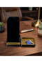 Premium Series Antique Bronze - Black Themed Desktop Organizer - Phone Stand and Product Organizer Set (17cm X 8.5cm X 3cm)