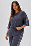 Oşho Modal Fabric Large Size Short Sleeve Double Ribbed Breathable Soft Bottom Top Set 2Xl-6Xl - 2