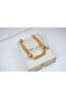 Kol552 Gold Bead Detailled Necklace