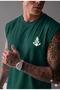 Ship Anchor Printed Men's (Zero Sleeve) Athlete Sleeveless Tank Top Tshirt