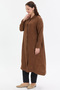 Hakim Collar Stripe Buttoned Long Shirt - 5