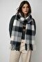 Women's Premium Patterned Tasseled Boucle Knitwear Scarf Shawl - 2