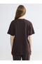 Lcw Modest Brown Crew Neck Embroidered Blouse - 4