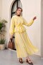 Strawberry Suit with Ruffled Front, Elastic Sleeves, Belted Waist, and Skirt - Yellow