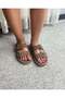 Women's eleni mink suede double buckle comfortable sole slippers - 6
