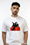 J Hope Design Printed Oversize White T-Shirt