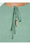 Green Tasseled Hem A-Line Jalabiya - 4