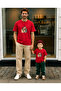Parent-Child Combination T-Shirt Oversize 100% Cotton Single T-Shirt (for Combination, 2 or 3 Pieces Must Be Ordered) - 2