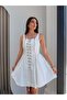 Mini Dress with Zipper Detail Accessories - 4