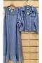 Linen Dress with Jacket and Sequin Detail - 2