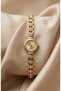 Nadia Women's Steel Watch Gold Color Stone Bracelet Model Vintage Old Money Luxury Elegant Stylish Round Case Women's Wristwatch 2026 - 5