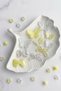 25Pcs Bead Set Yellow Transparent Marbled Color Butterfly Star Bow Heart Bead Charm Jewelry Armcuff Accessory Bracelet Keychain Bead - 2