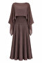 Brown Suit with Cape