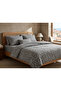 Double Zippered Patterned Quilt Cover Duvet Cover Dense Woven Fabric 200X235 cm