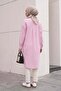 Pinstripe Long Tunic 3131 - Light Pink - 7