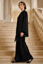 Sequined Hijab Suit A9268 Black - 2