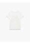 Cotton Short Sleeve Crew Neck Bow Print T-Shirt - 2