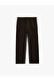Cotton Waist-Tie Pocketed Loose Baggy Jean Trousers - 5