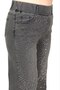 Plus Size Denim Stoned High Waist Wide Leg Women's Trousers - 4