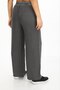 Plus Size High Waist Elastic Waist Lace-Up Tencel Fabric Loose Cut Women's Pants - 3