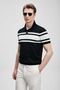 111090141 Brando Men's Modal Blend Polo Collar T-Shirt Men's T-Shirt Black