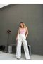 Women's Muslin Fabric Cotton Relaxed Fit Casual Trousers - 3