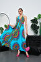 Long Oversized Dress with Halter Neck Detail and Backless Slit - 8