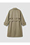 Peak New Season Double-Breasted Women's Trench Coat with Collar and Belt - 7