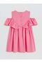 Lcw Kids Pink Girls' Bow Dress - 3