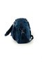 Large Size 37 cm Crinkle Water Repellent Lightweight Fabric Multi-Compartment Mother School Travel Shoulder Bag Navy Blue 1450 - 5