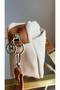 Women's Multi-Sectioned Crossbody and Shoulder Bag Si̇nay Cream - 4