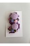 Girl's Knitted Snapback Hat Buckle (Purple Shades) - 2
