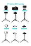 MT‑45 2‑in‑1 Portable Selfie Stick & Tripod Stand – 1.68 m Extendable, Universal 1/4″ Mount, 360° Rotating - 2
