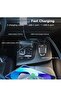 4-in-1 Retractable Car Charger with Starry Sky Projector & LED Light, Fast USB Car Phone Charger - 5