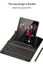 Samsung Galaxy Z Fold 4 Case,Screen Protector Keyboard Leather Case Stylus+Pen Slot Phone Office Kit,Folding Phone Cover for Samsung Galaxy Z Fold 4 5G-Black - 5