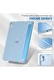 Slim Trifold Stand Case for iPad Air 13-Inch M2 (2024) & iPad Pro 12.9 (6th/5th/4th Gen) with Pencil Holder - Sky Blue - 6