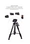 2234 Professional Aluminium Alloy Tripod Stand – Adjustable Height with 3-Way Swivel Pan Head - 2