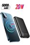 PD20W Portable Fast Charger Power Bank | 5000mAh Built-in Battery | 15W Magnetic Wireless Charging | Quick Charge USB Output | Foldable Stand | Slim Travel-Friendly Design – Black