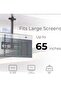 Outdoor Ceiling TV Mount, 360° Full Motion, Universal, MAX 65'', 88lbs, VESA 400x400mm - 4